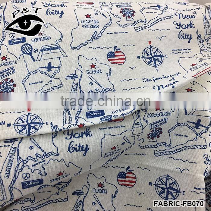 New Arrival American Map Patterns Linen Fabrics USA Cities Map Designs Cotton Fabrics