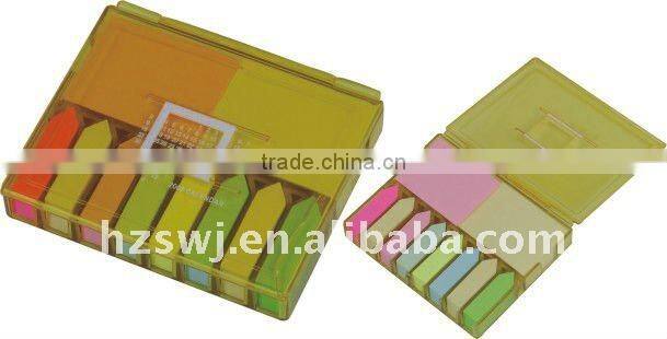5 flag notebook/sticky notepad