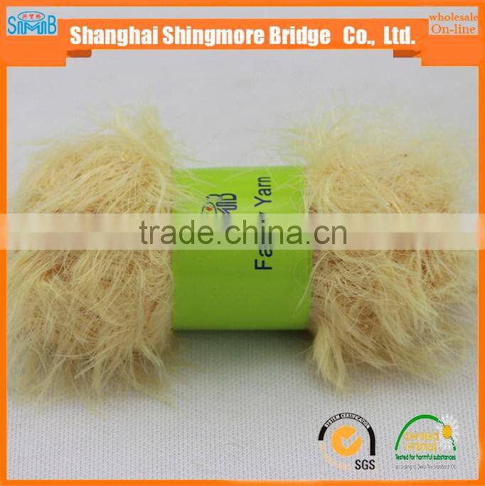 China yarn supplier wholesale feather knitting yarn with sequins for knitting sweater