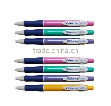hot sale promotional plastic write smooth cheap press ball pen