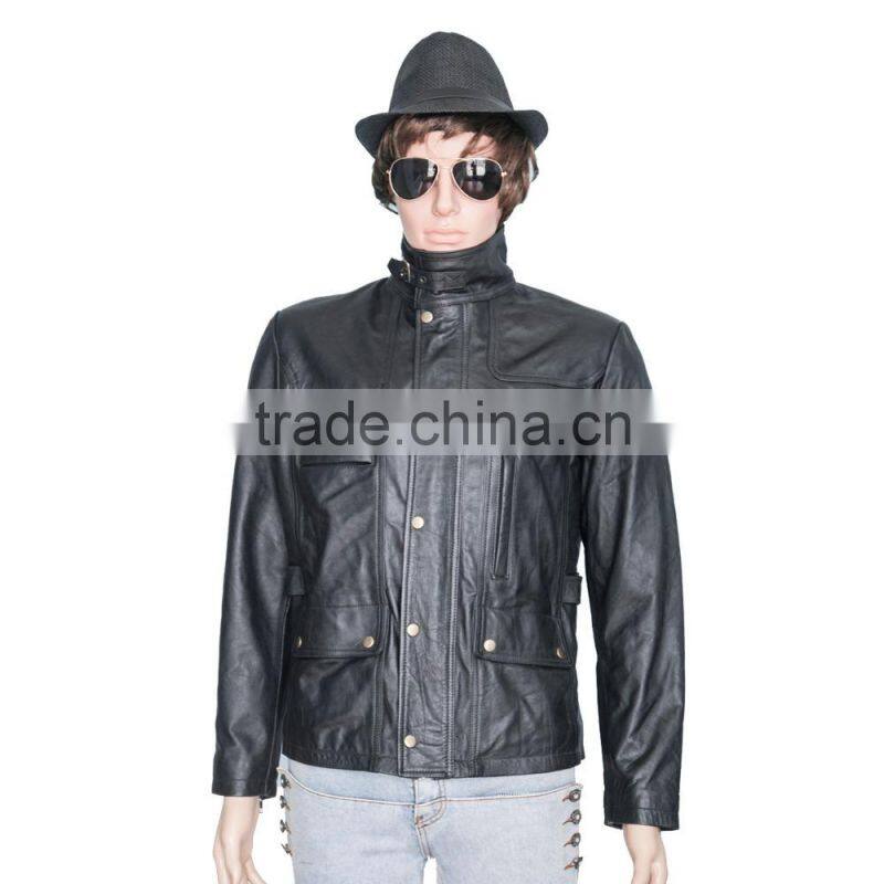 2016 Hot selling leather jacket for men
