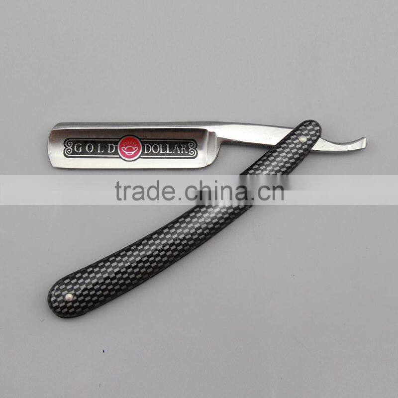 "GOLDOLLAR 208" man's razor carbon steel barber razor cut throat razor