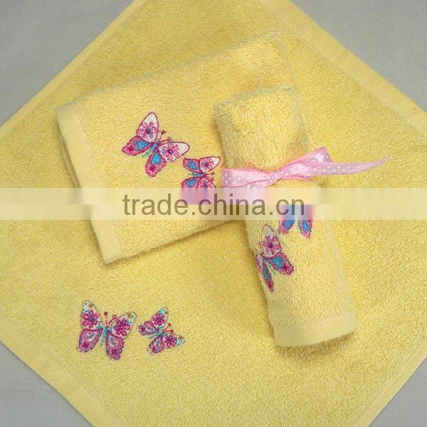 100% cotton embroidery gift towel roll towel
