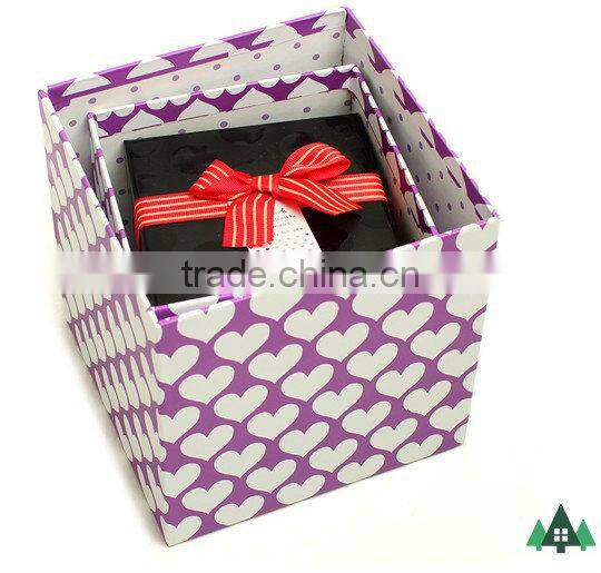 Gift Box - Imported Gifts,New Year Gift Box,2014 Fashion Design Gift Ribbon Paper Box/Square Gift Box