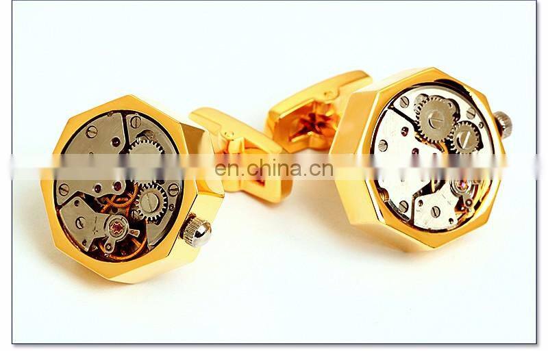 Watch steampunk cufflinks mechanical movement watch cufflinks