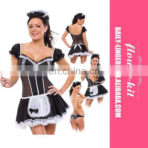 Gently french maid dress cosplay sexy underwear halloween costume dress