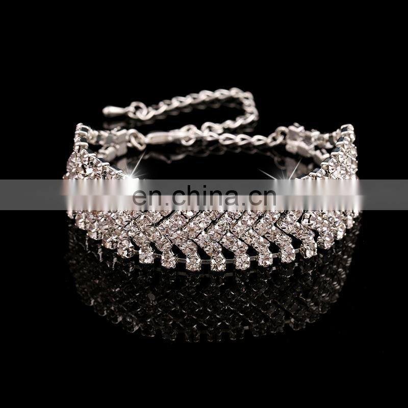 Simple Elegant Roman Party Zircon Female Diamond Crystal Bracelet