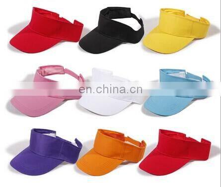 Summer cheap plastic sun visor hat with 1c customer screen logo