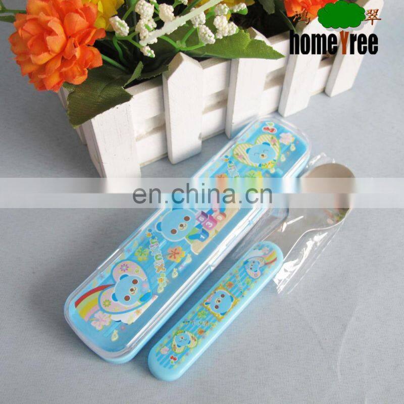 Kid Stainless Steel Spoon Box/Kitchen Utensil Plastic/Table Spoon