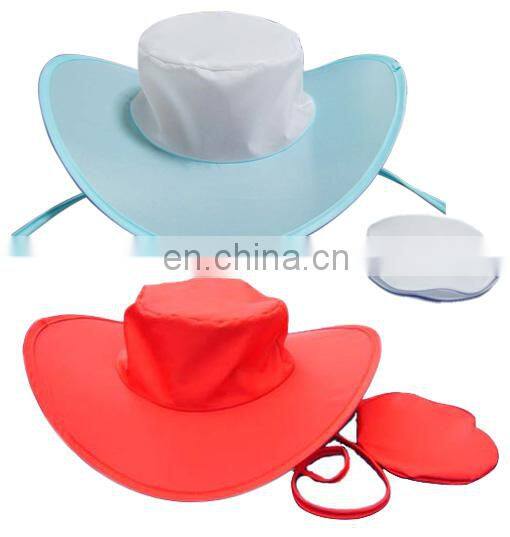 custom folding cap nylon ladies summer hat