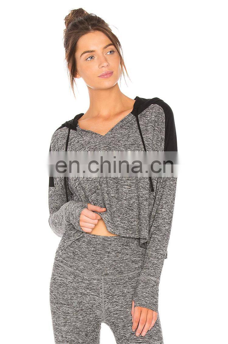 2017 custom activewear wholesale oversize hooded sweatshirt