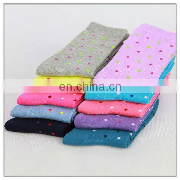 girls cotton socks round dot