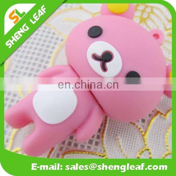 Customized cute cartoon design usb flash drive for gift