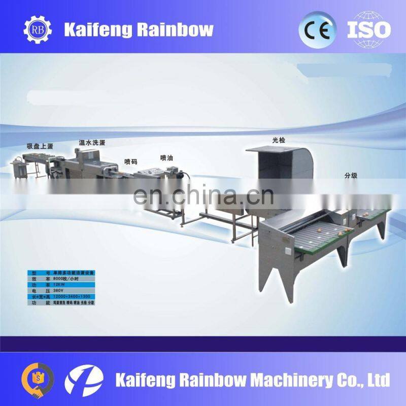Stainless Steel Automatic Egg Washing Machine For Egg Process Line