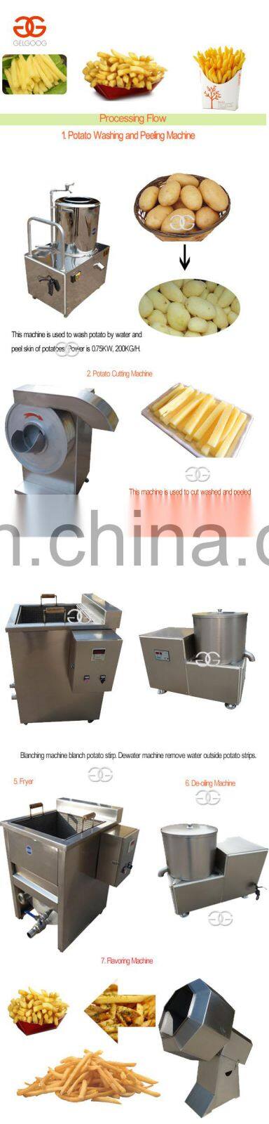 Multifunctional Frozen French Fries Factory Processing Machine Chips Machines Potato Chips Making Line