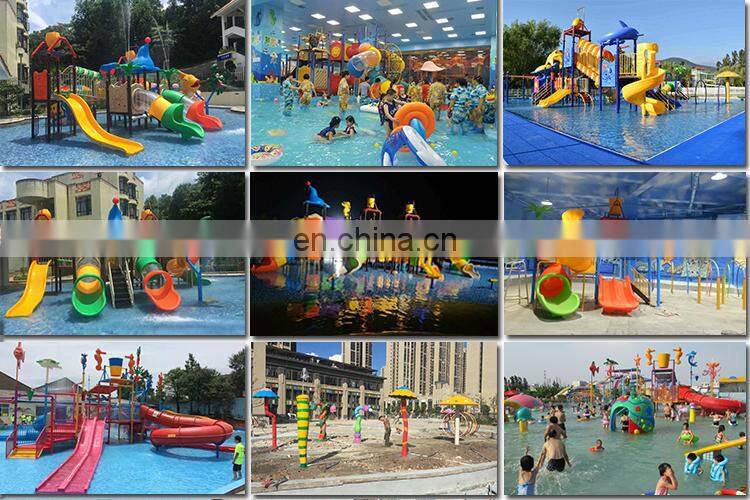 Guangzhou factory kids play set swimming plastic pool water slide