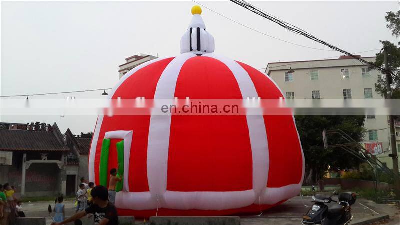 Light Red Fabric Building Structure tent inflatable For attractions
