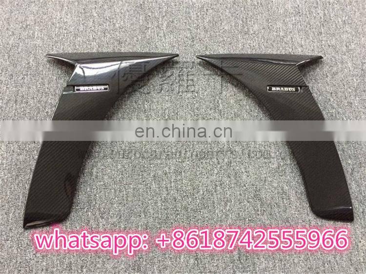 S CLASS W222 carbon finber fenders addon fit for S63 S65 B STYLE CARBON FIBER FENDERS AIR INTAKES