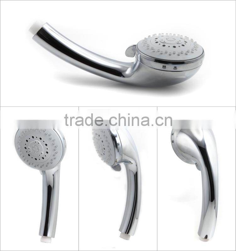 8Function Plating High-density Supercharged chrome finish hand shower