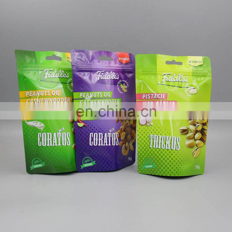 Reseal plastic bags custom powder coffee etythritol sugar food packaging stand up pouches for zipper