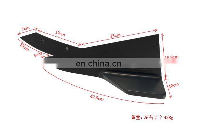 Changzhou Honghang Manufacture Universal Auto Car Parts, Rear Bumper Lip Diffuser Splitter Corner For All Cars