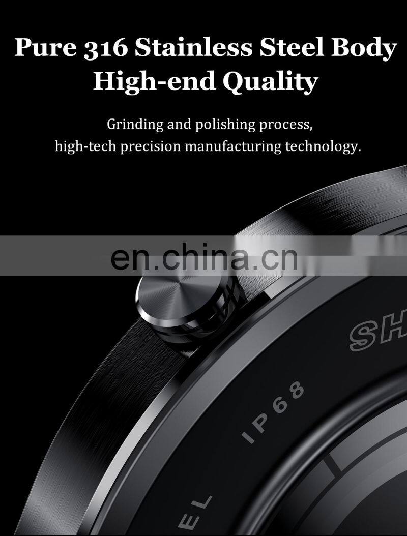 LA10 Mens Womens Fashion Smartwatch Blood Oxygen Heart Rate IP68 Waterproof Smart Watch Round Shape