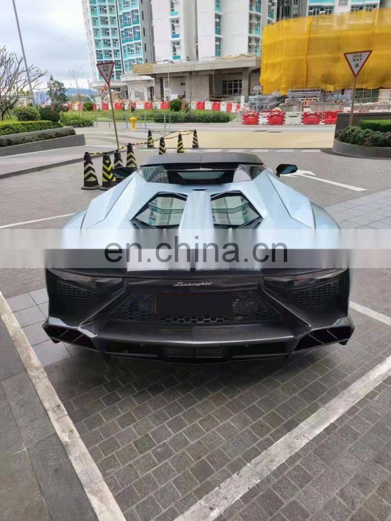 Runde Dry Carbon Fiber For Lamborghini Aventador Lp700 LP720 LP750 Upgrade Mansory Style Full Body Kit Front Rear Bumper Spoiler