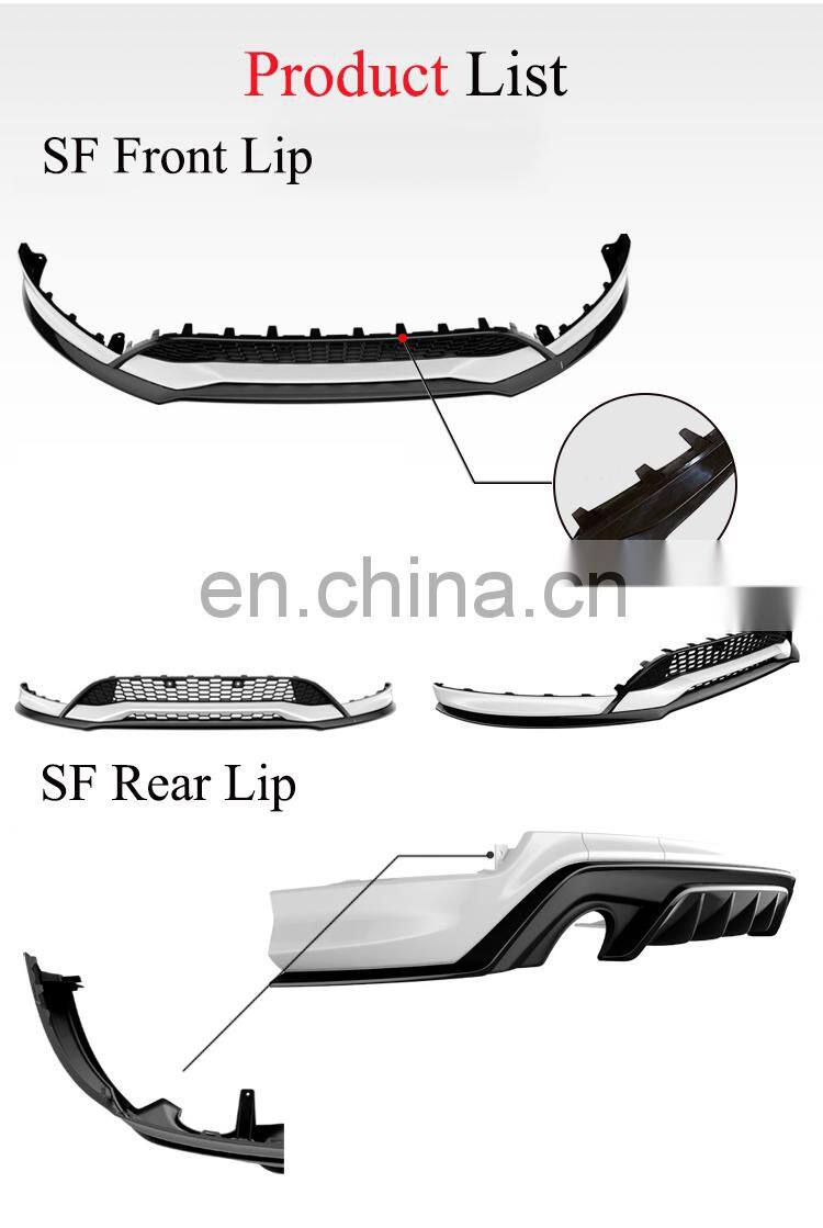 Runde New Arrival Dedicated For 15-17-18 Focus Hatchback Modified SF Sports Body Kit Exhaust Front Bumper Rear Lip