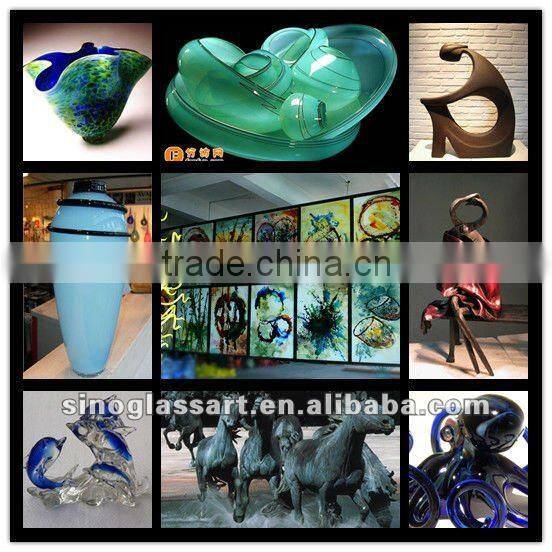 Red Murano Glass Sculpture for Outdoor Decor