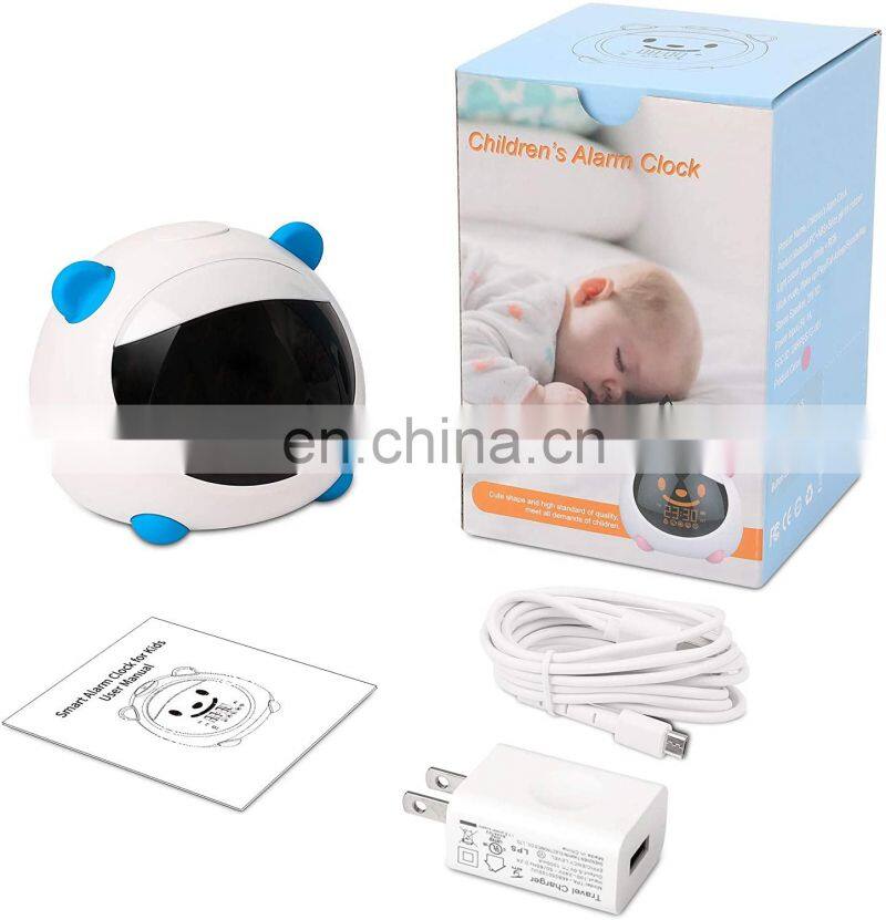 Digital Cute Smart Cartoon Alarm Clock Sleeptrainer Light for kids