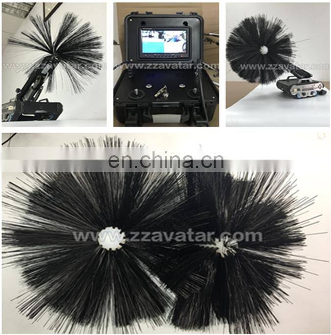 Nylon Brush Sweeping Cleaning Duct Machine