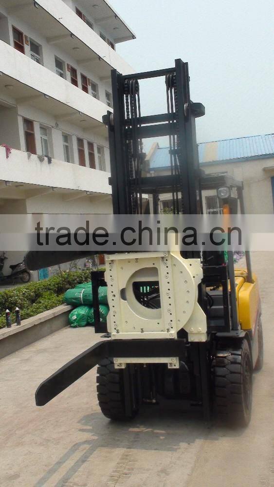 hydraulic forklift attachment rotator
