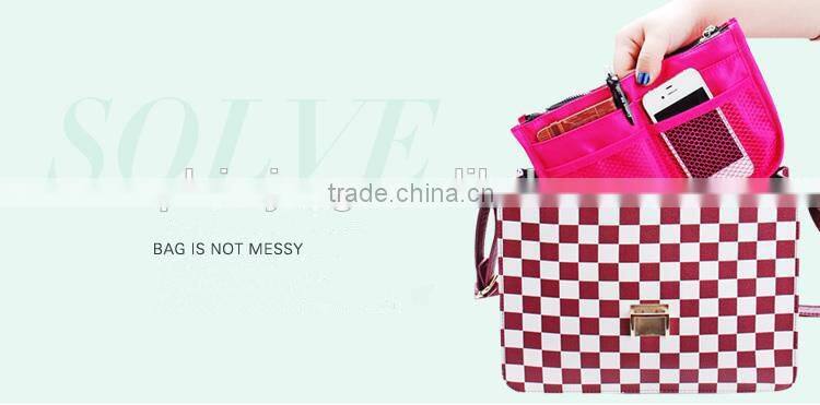 multi-pocket nylon cosmetic bag women toiletry bag