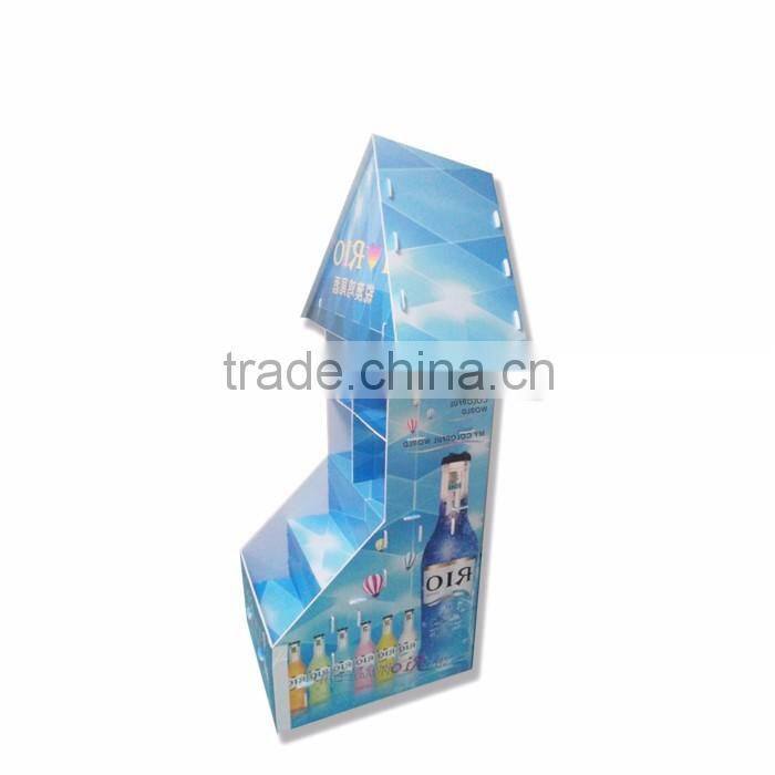 Fashionable And Durable Paper Material Cardboard Custom Display Shelf