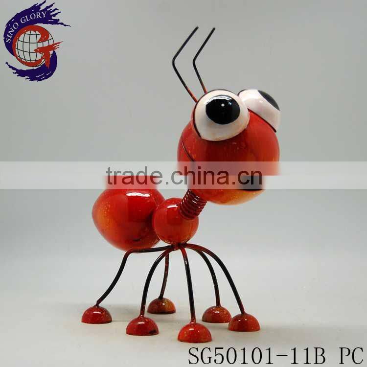 Shining metal ant garden ornaments