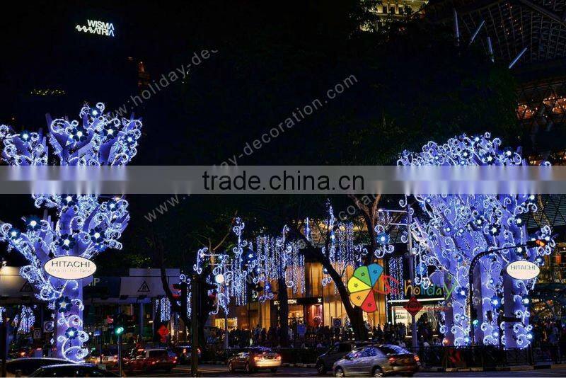 Across street light for outdoor light decoration