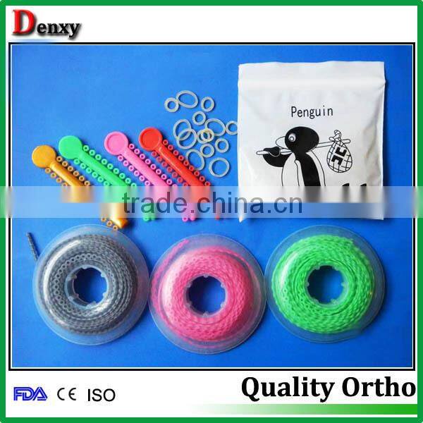 yellow good quality medium/heavy sizes dental elastics band
