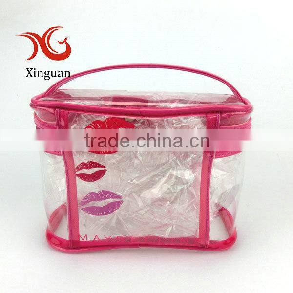 manufacture recyclable cosmetic zipper EVA clear bag