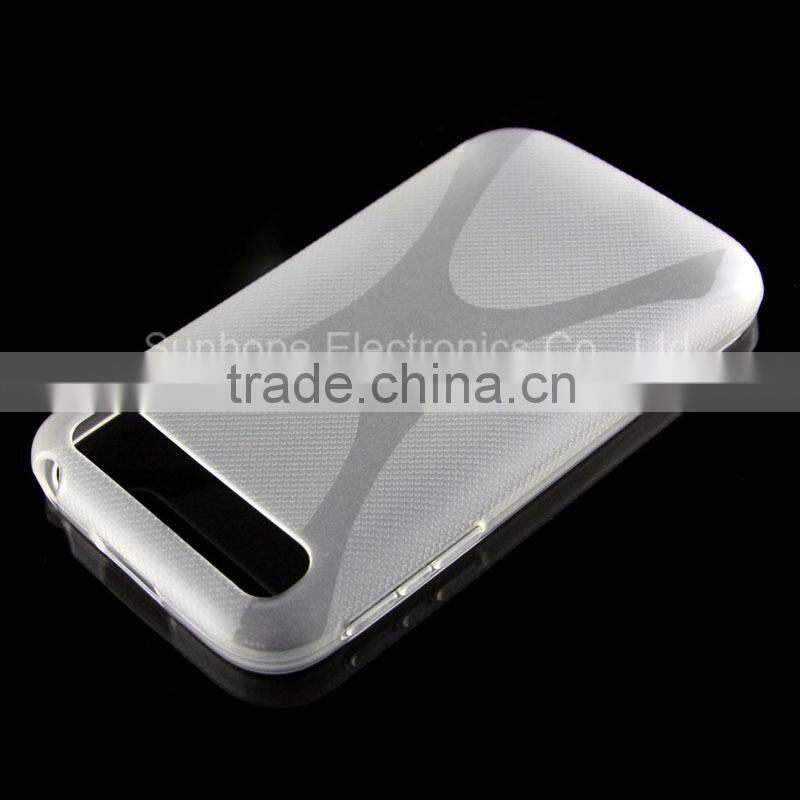 Neutral non-slip mate soft X wave TPU mobile cell phone cover case shell for Blackberry BB Classic Q20