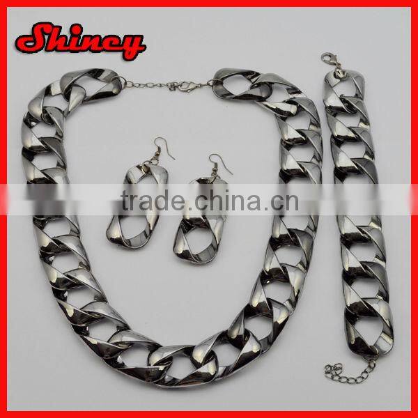 2014 fashion new chain design jewelry sets lead and nickel safe alloy fashion jewelry sets