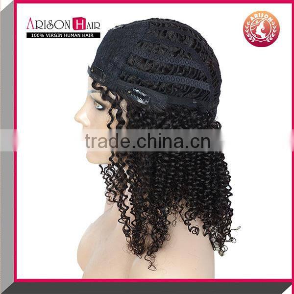 Cheap Afro Kinky Curl U Part Wig Virgin Indian Hair