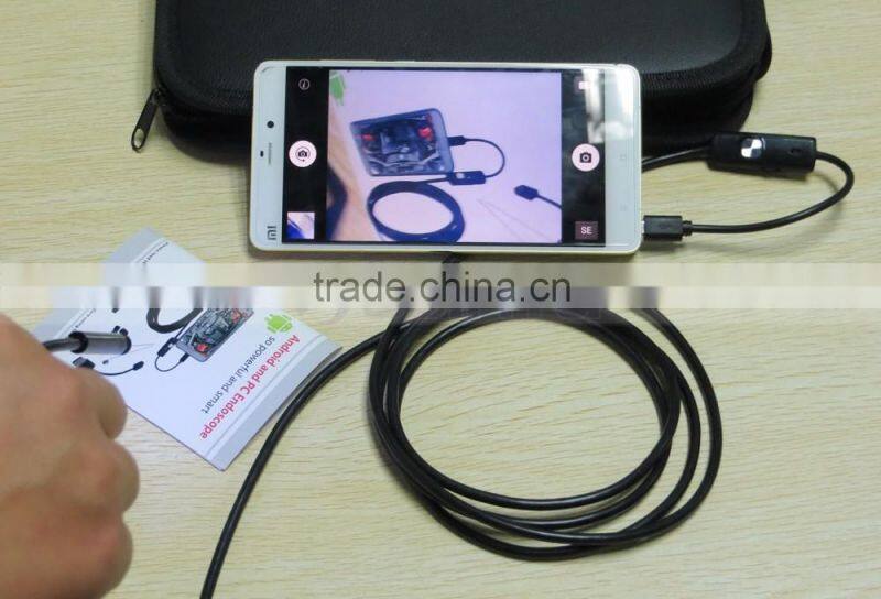 6 White LED 1 Meter to 5 Meter Micro USB Android Phone Rigid Endoscope