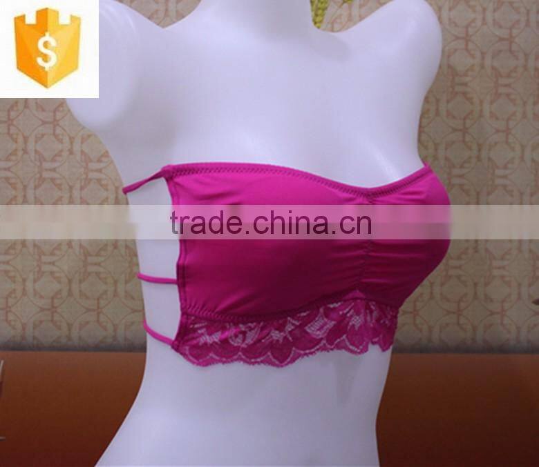 2016 New Designed Girls Bandeau, Women Bras, Back See Through Straps