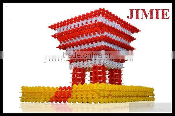 wholesale colored 3d plastic puzzle diy toy