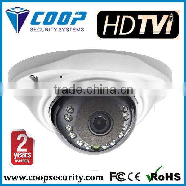 Mini Metal Vand-proof UFO Type 3.6 mm Fixed Lens IR Dome Camera 2 Years Warranty HD TVI Camera