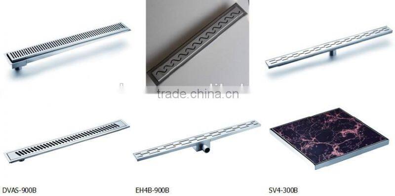 Audemar E series Straight Edge Sloped Channel Base Stainless Steel Swimming Pool Gutter Drain