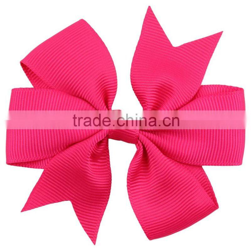 Hot-sales Baby 3 inch pinwheel bow hair Bow small Ribbon Bow Headbands 32 colors many colors girl Hair Bows cb-3633