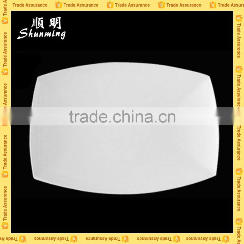 White melamine rectangular tray