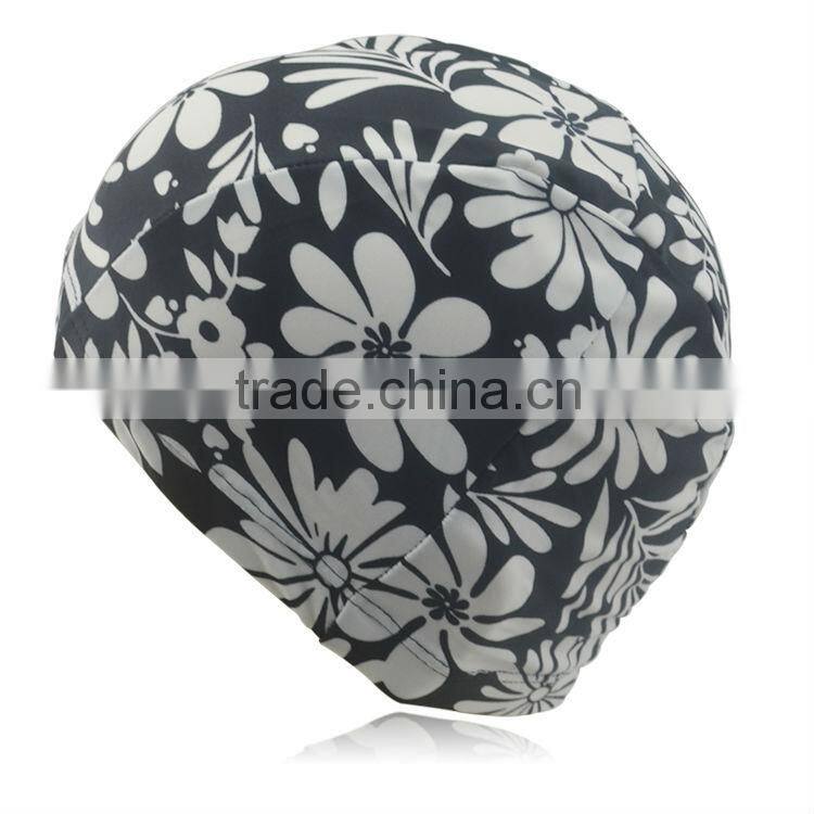 Promotional cheap polyester unisex swimming caps