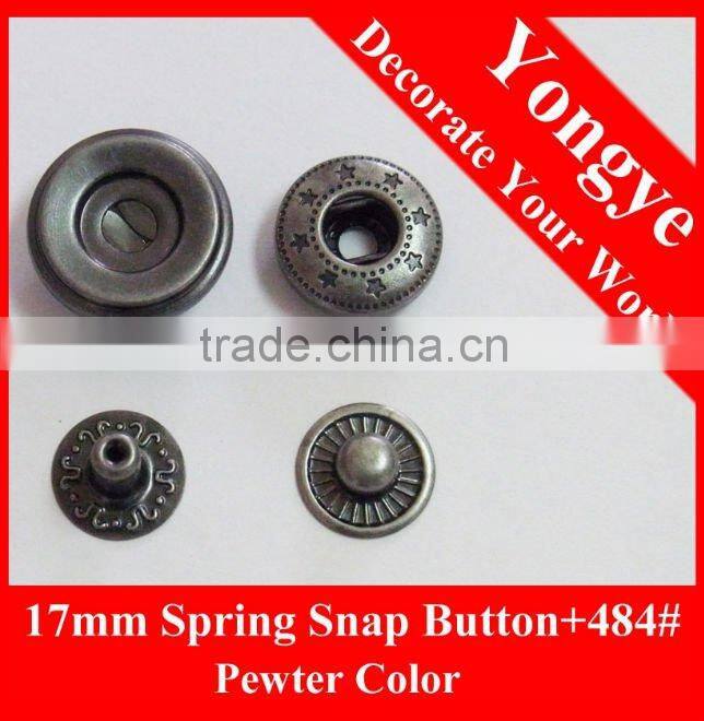 Metal press button